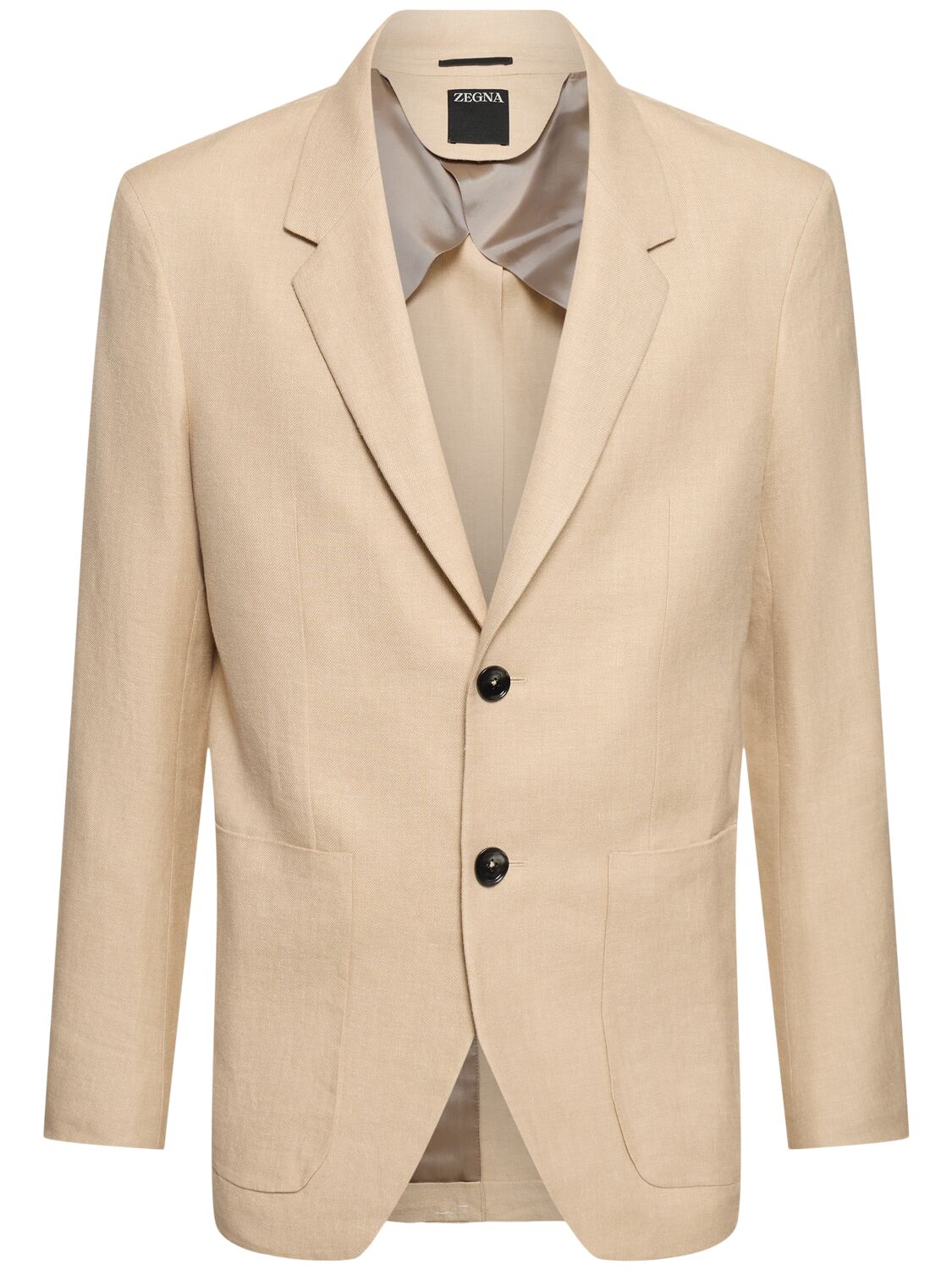 Image of Linen & Wool Single Breasted Blazer