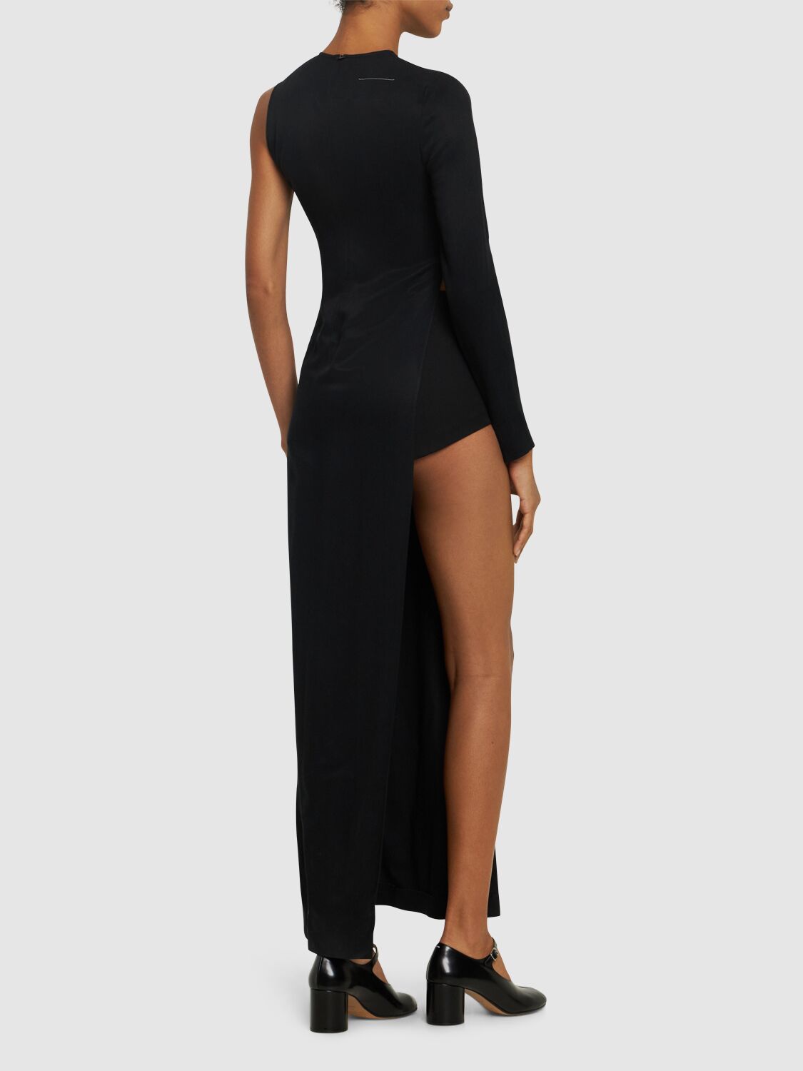 Fluid Cupro Twill Long Dress