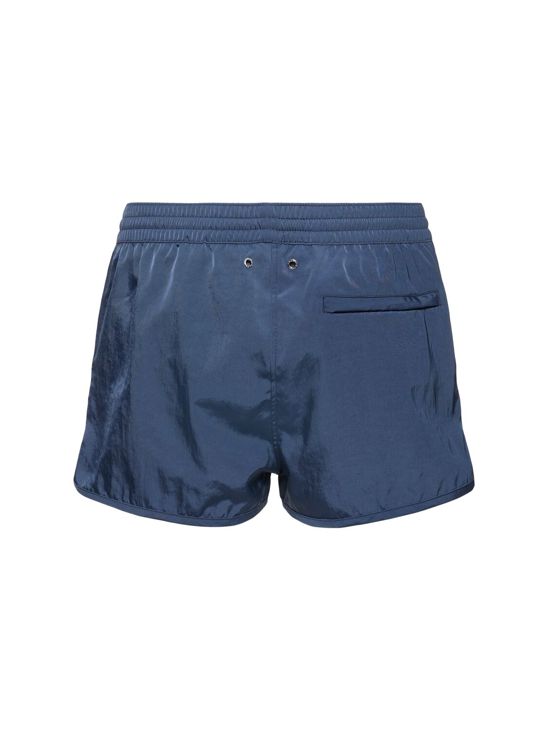 Shop Cdlp Econyl Satin Twill Swim Shorts In Juniper