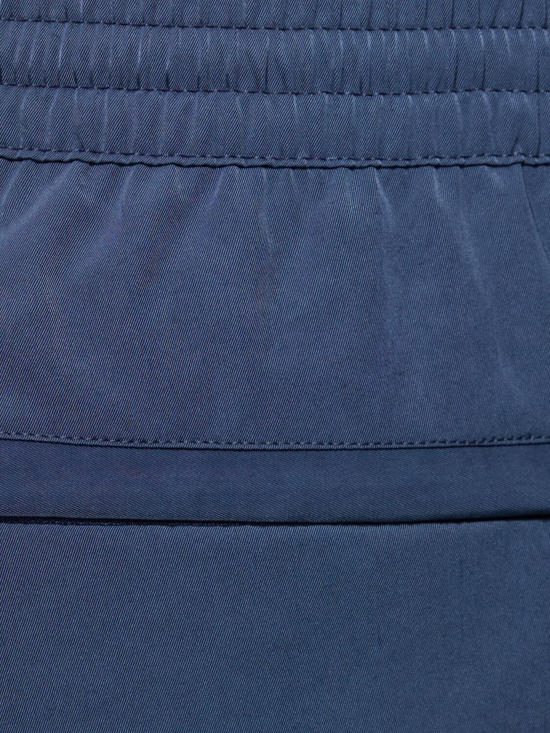 Shop Cdlp Econyl Satin Twill Swim Shorts In Juniper