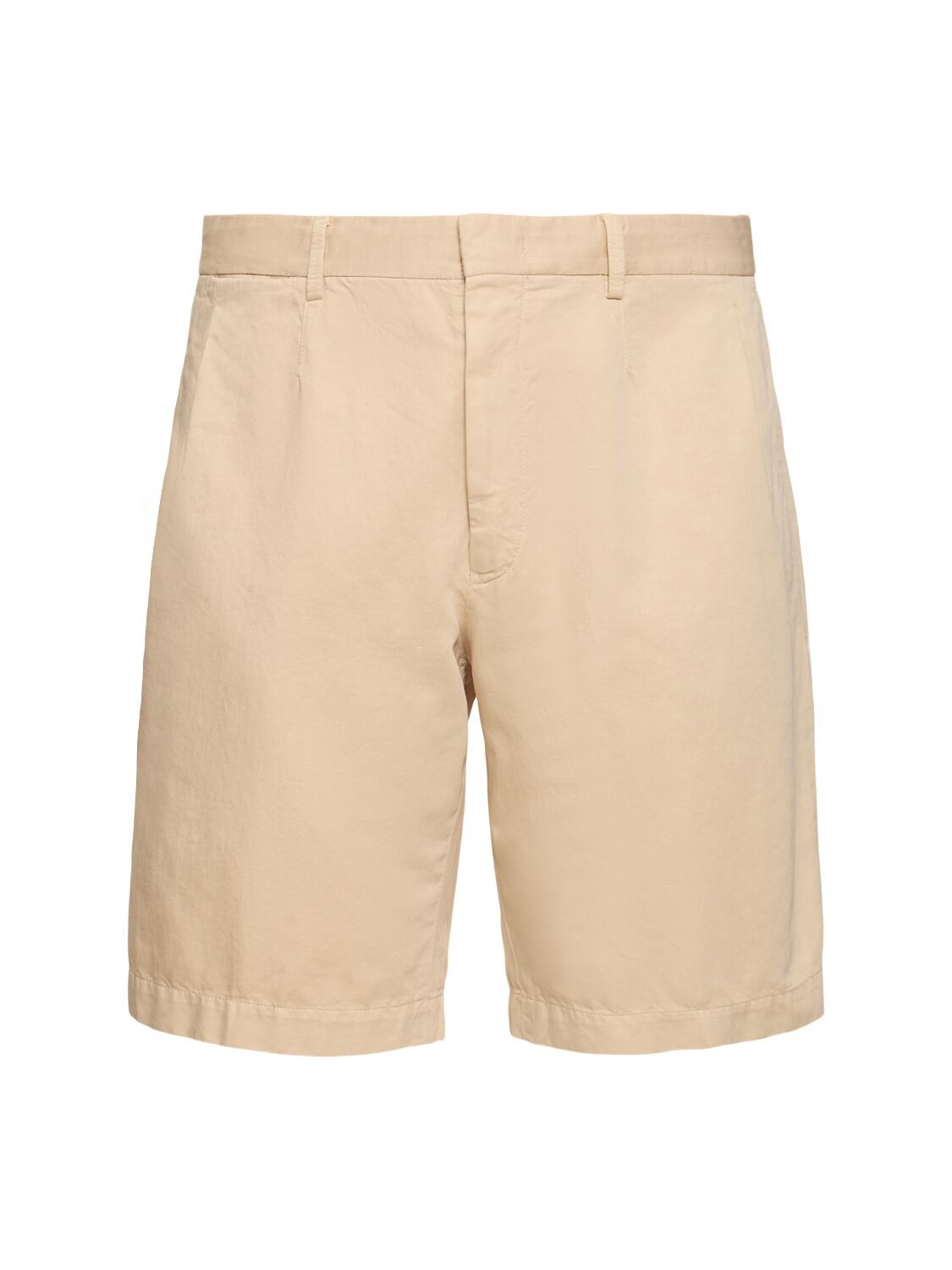 Image of Summer Cotton & Linen Chino Shorts