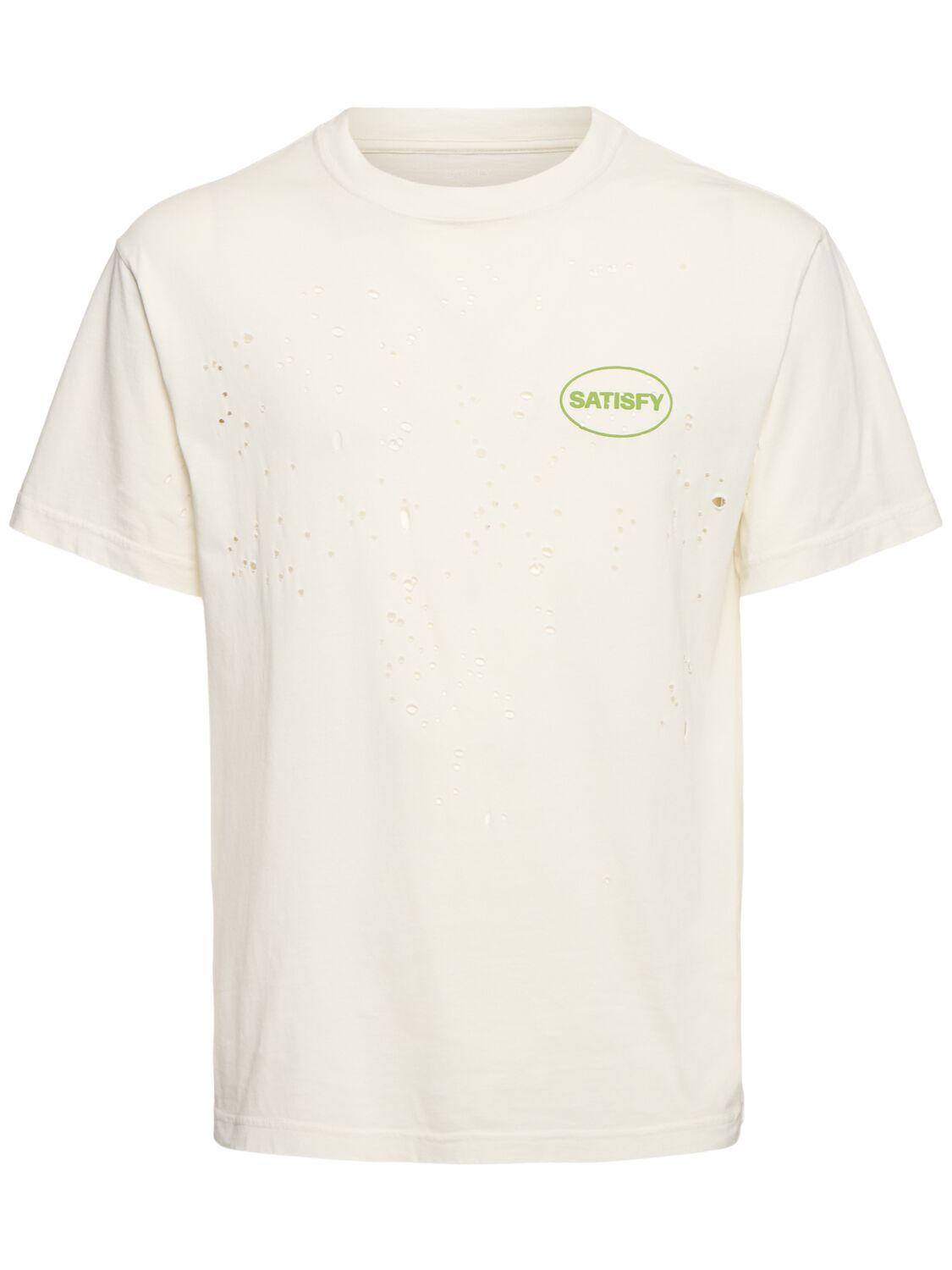 Satisfy Mothtech Cotton T-shirt In Off-white