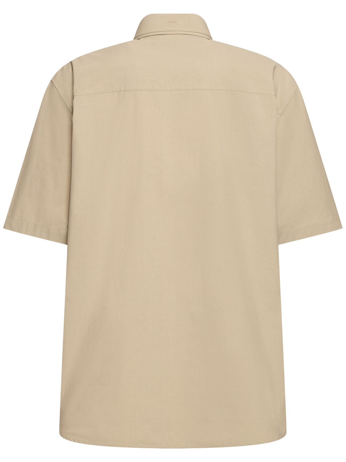 Shop Jil Sander Boxy Fit Short Sleeve Cotton Shirt In Powder Green