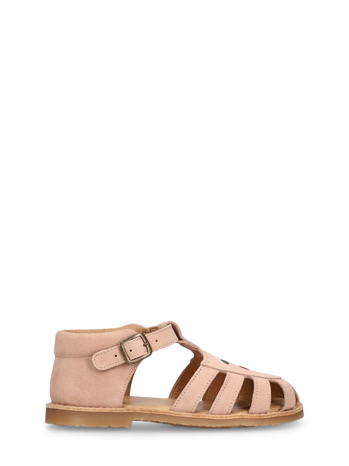 Konges Sløjd Kids' Cherry Leather Sandals In Pink