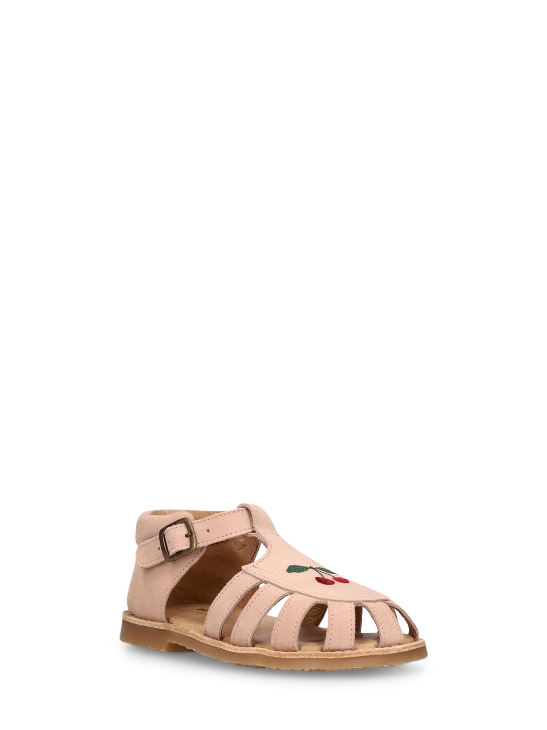 KONGES SLØJD CHERRY LEATHER SANDALS 