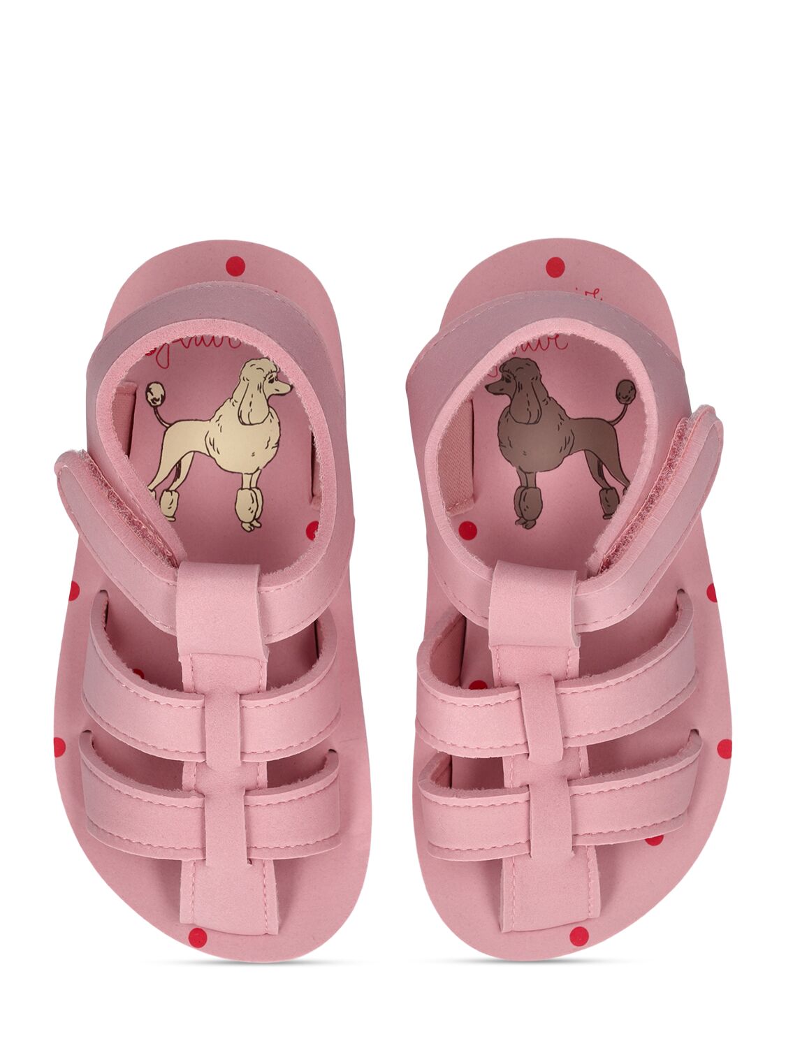 Shop Konges Sløjd Strap Sandals In Pink