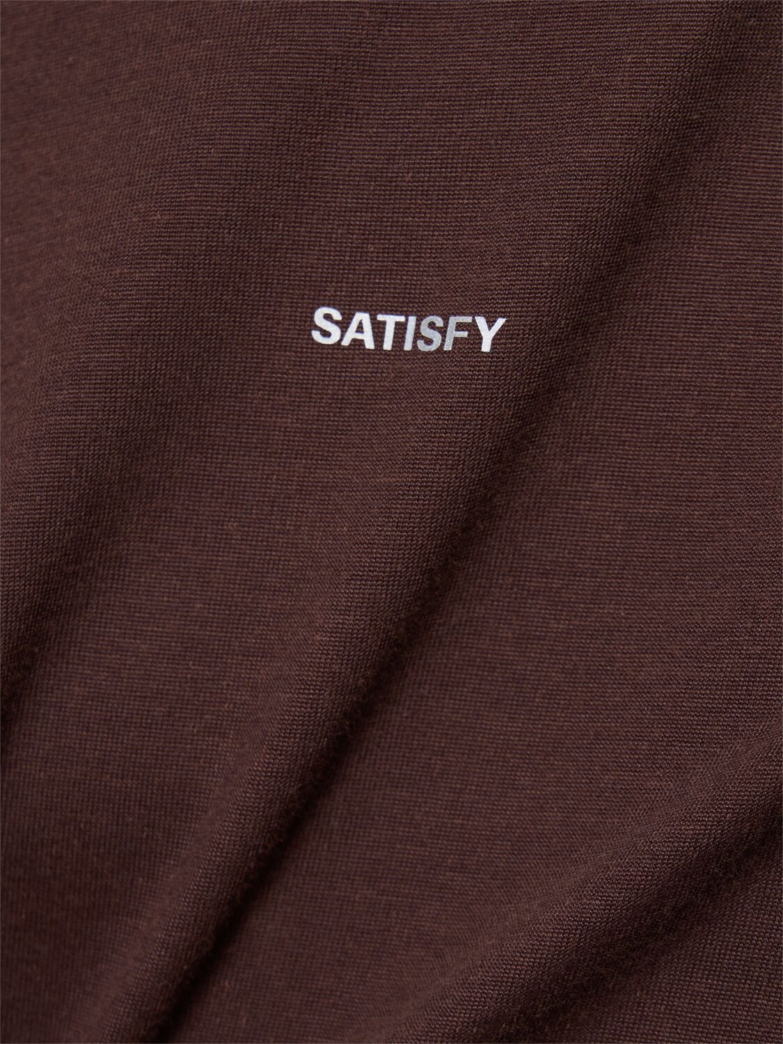 Shop Satisfy Softcell Cordura Climb Jersey T-shirt In Brown