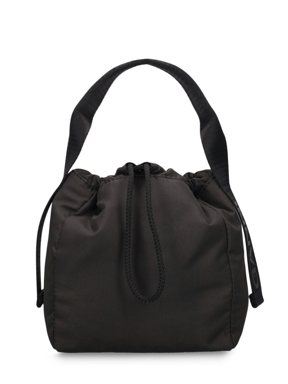 Ganni Recycled Tech Top Handle Bag In Black