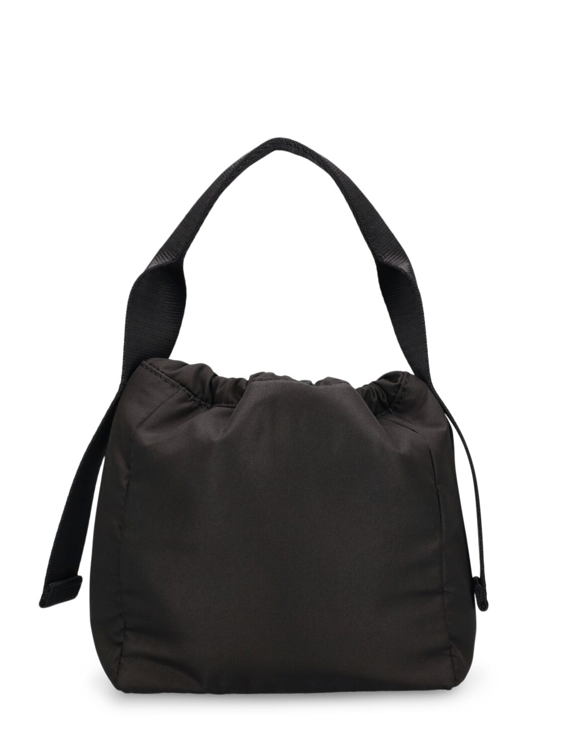 Shop Ganni Recycled Tech Top Handle Bag In Black