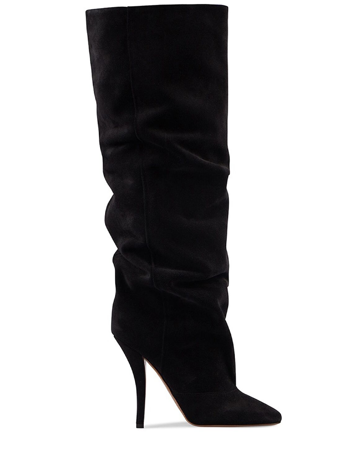 Paris Texas 105mm Esther Suede Boots In Black