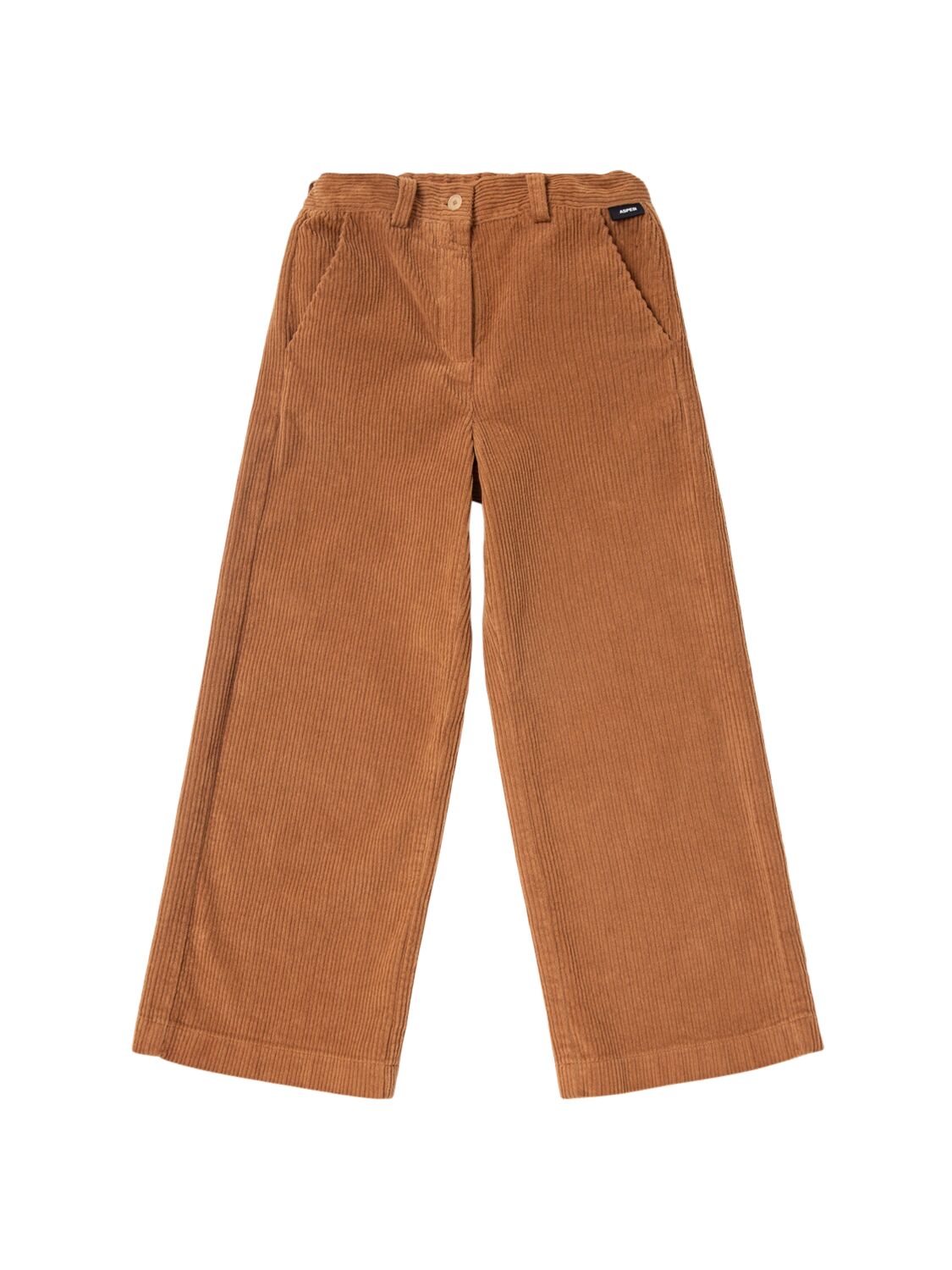 Aspesi Stretch Cotton Corduroy Pants In Brown
