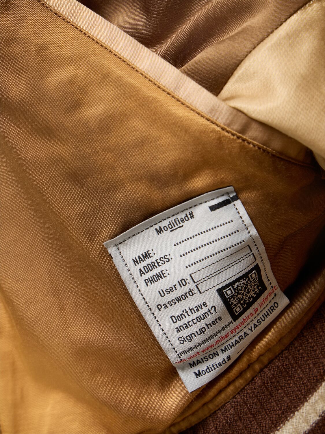 Shop Miharayasuhiro Cropped Souvenir Jacket In Brown,gold