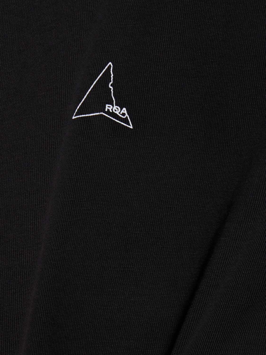 Shop Roa Logo Cotton T-shirt In Black