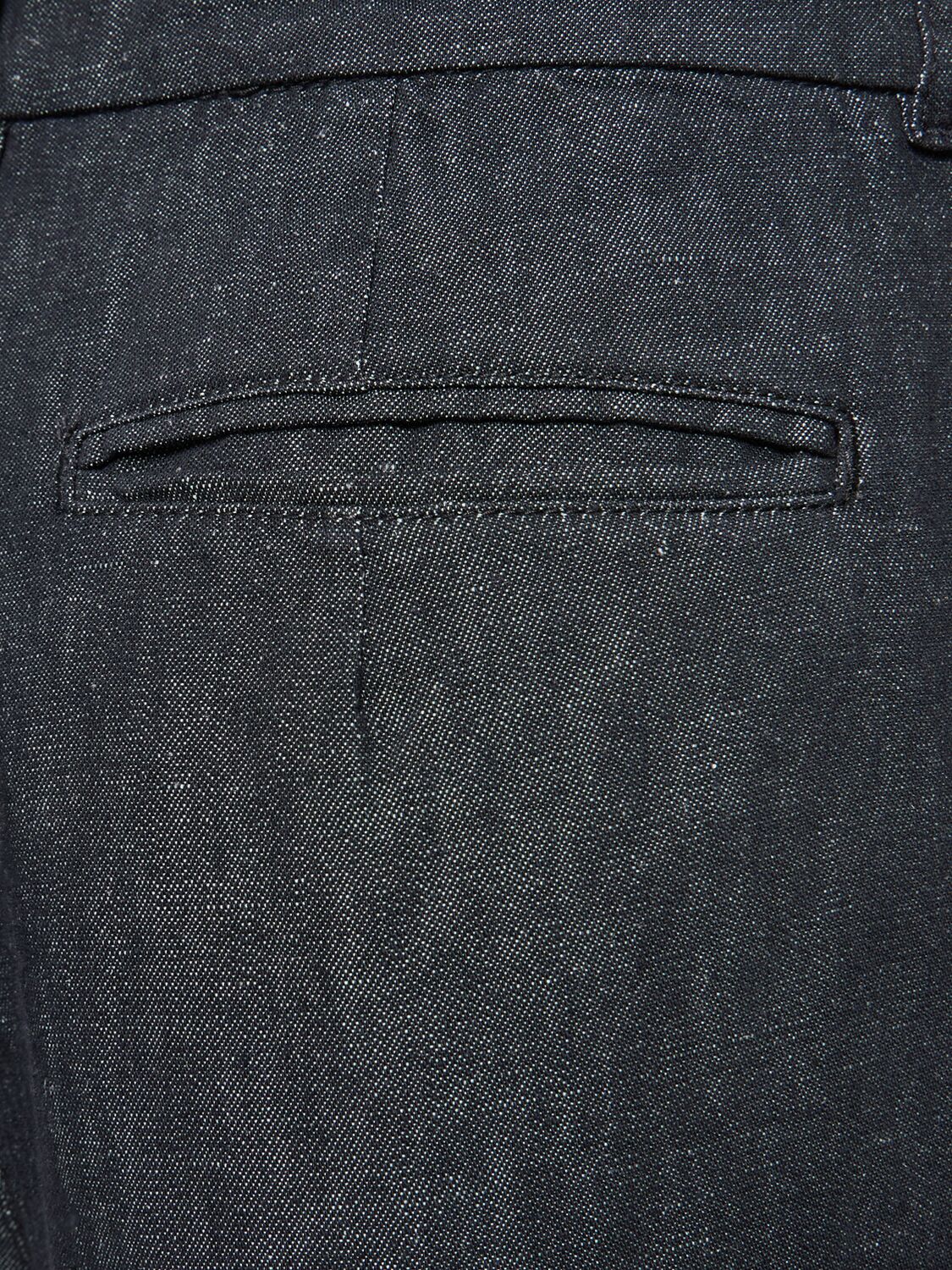 Shop 's Max Mara Petra Cotton & Linen Denim Pants In Black