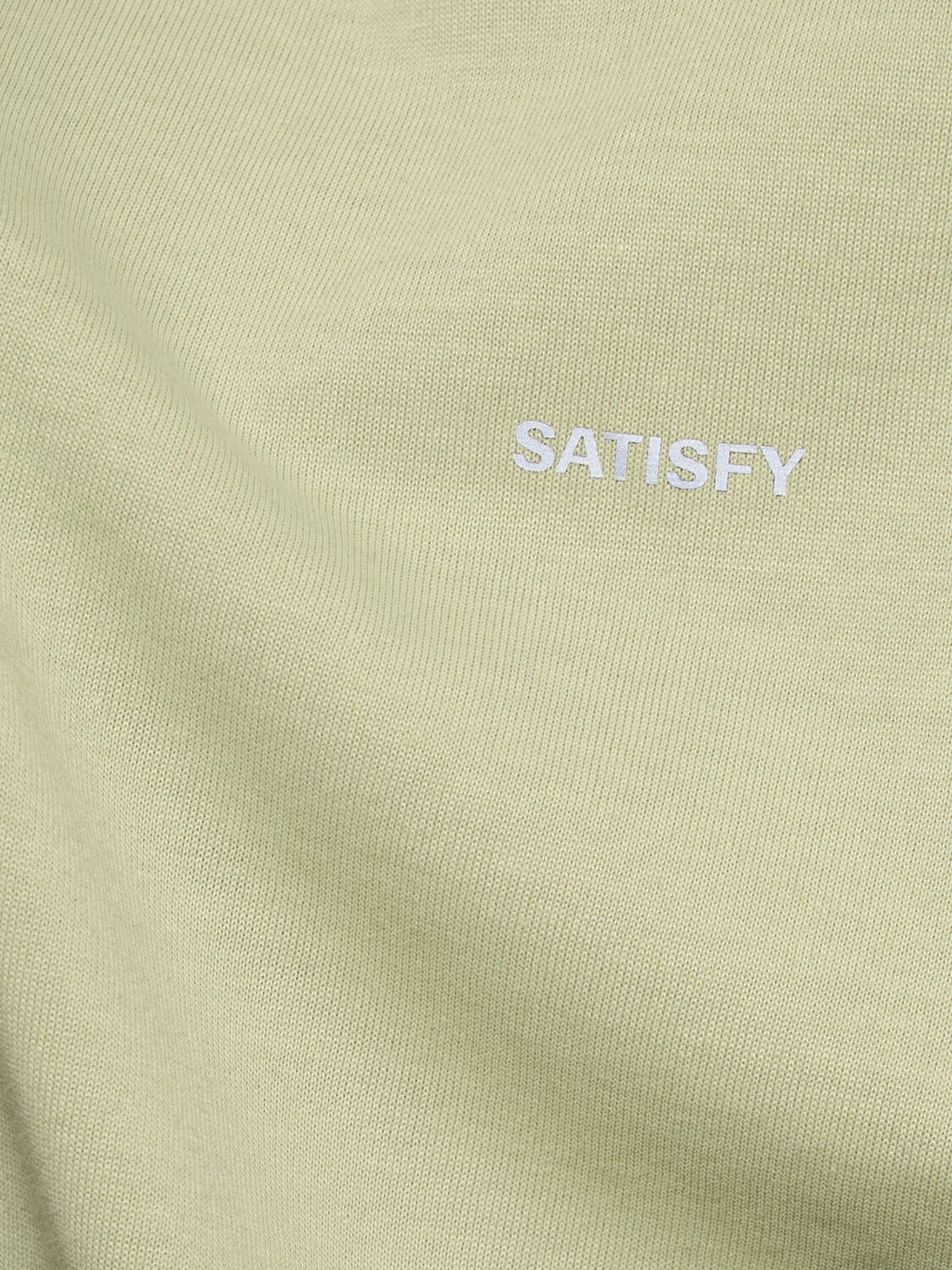 Shop Satisfy Softcell Cordura Climb Jersey T-shirt In Sage Green