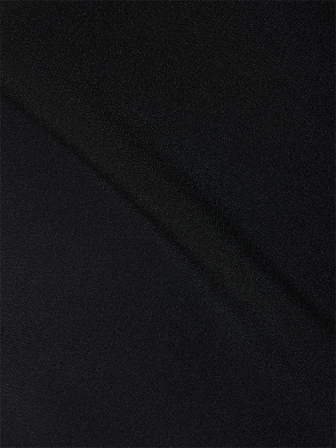 Shop Ami Alexandre Mattiussi Viscose Blend Sleeveless Long Dress In Black