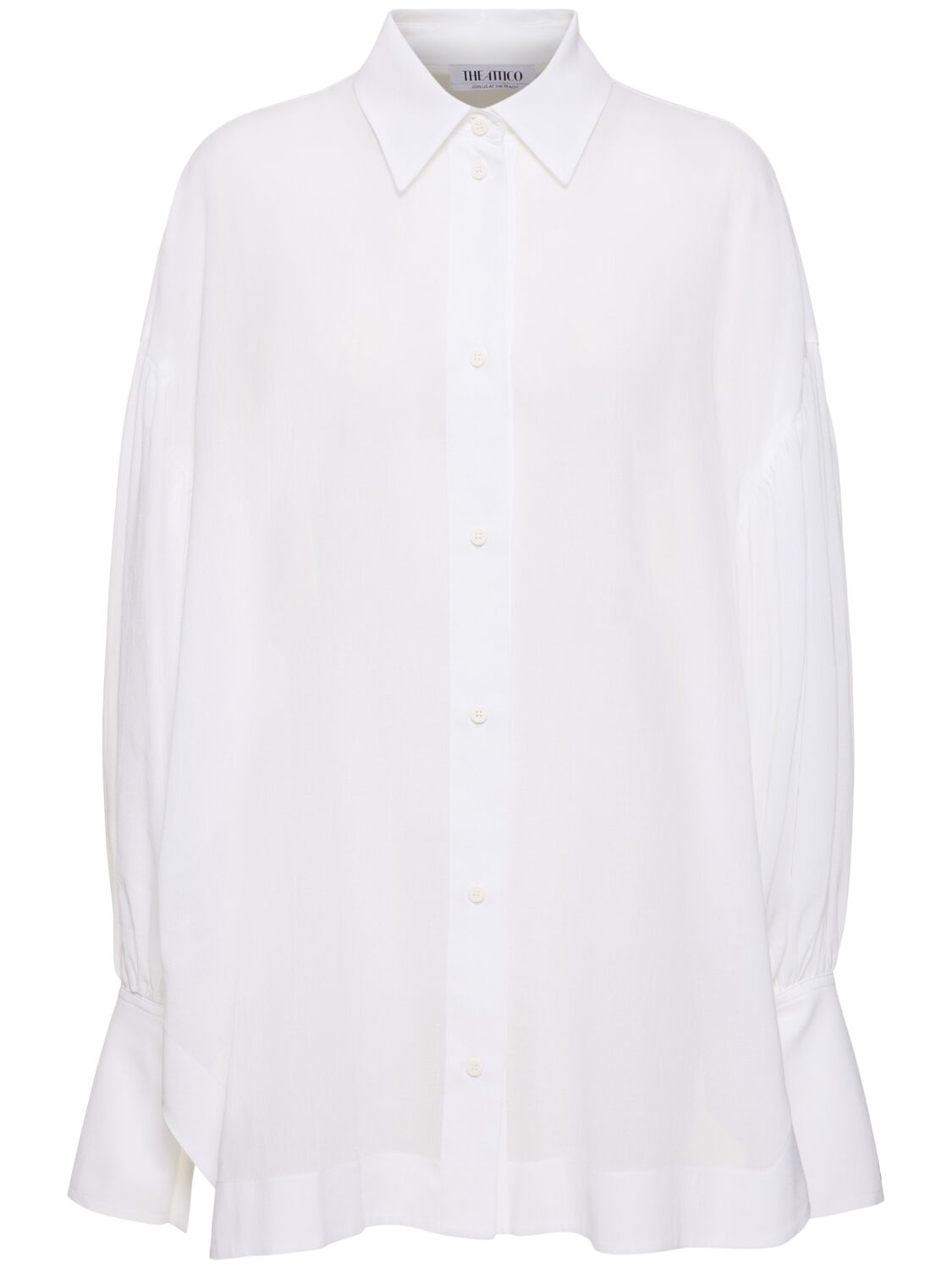 Attico Mousseline Oversized Shirt In White