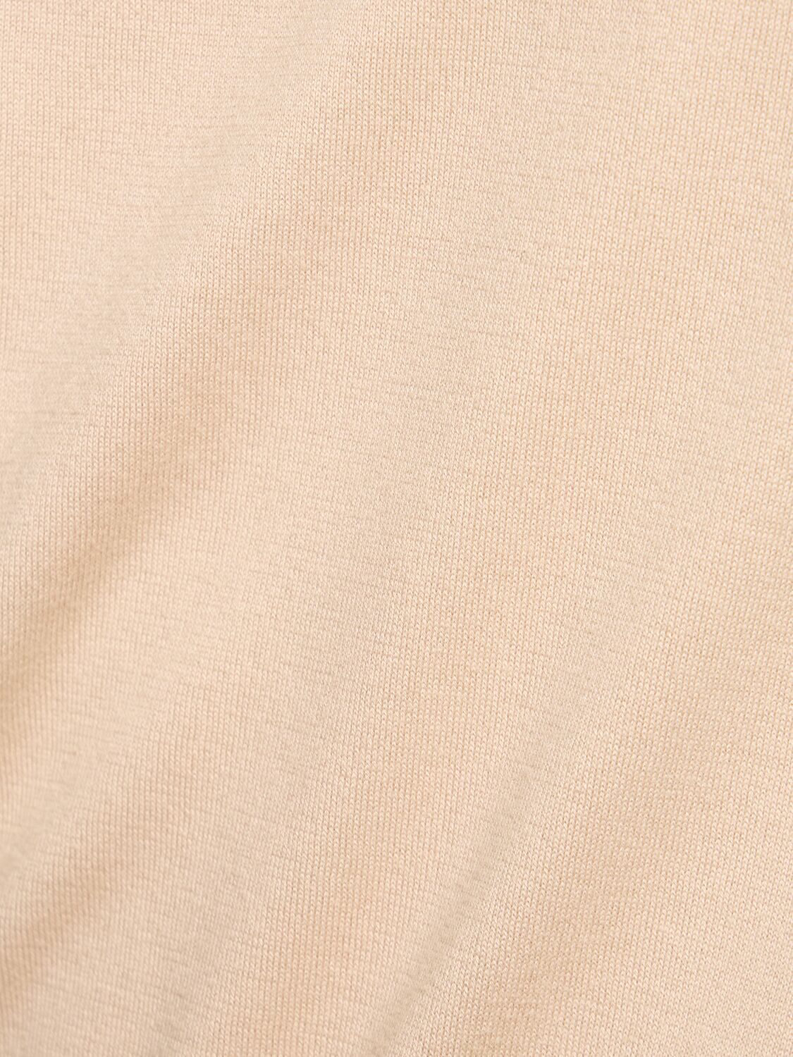 Shop Zegna Cotton Crewneck Sweater In Light Beige