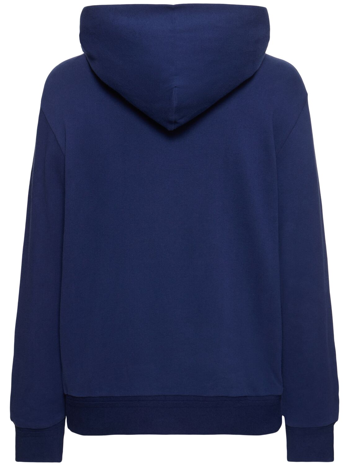 Shop Zegna Cotton & Cashmere Hoodie In Blue