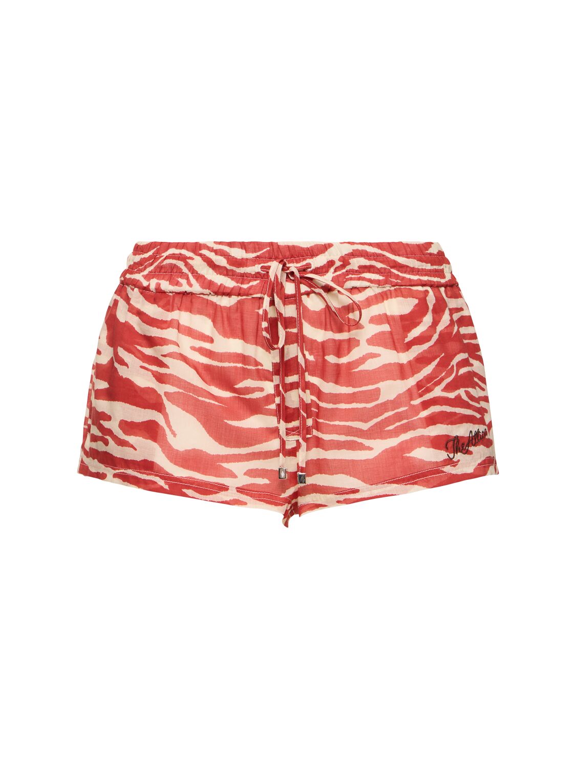 Printed Mousseline Low Waist Shorts