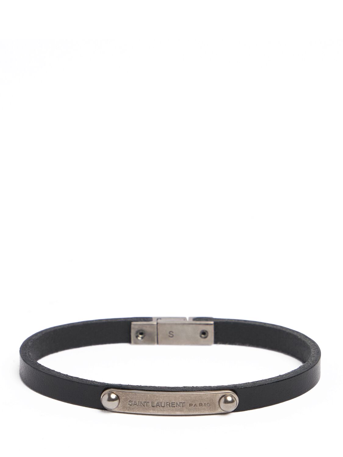 Saint Laurent Ysl Bracelet In Black