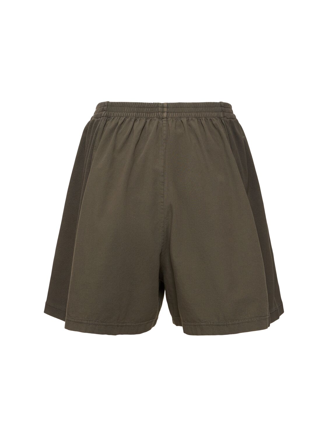 Shop The Row Gunty Cotton Jersey Shorts In Dark Khaki