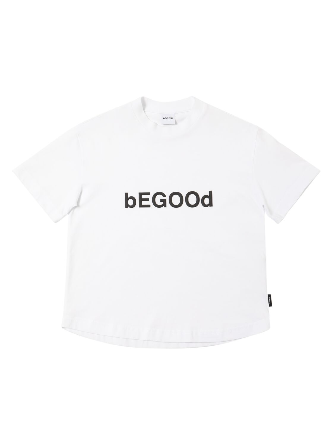 Aspesi Printed Cotton Jersey T-shirt In White