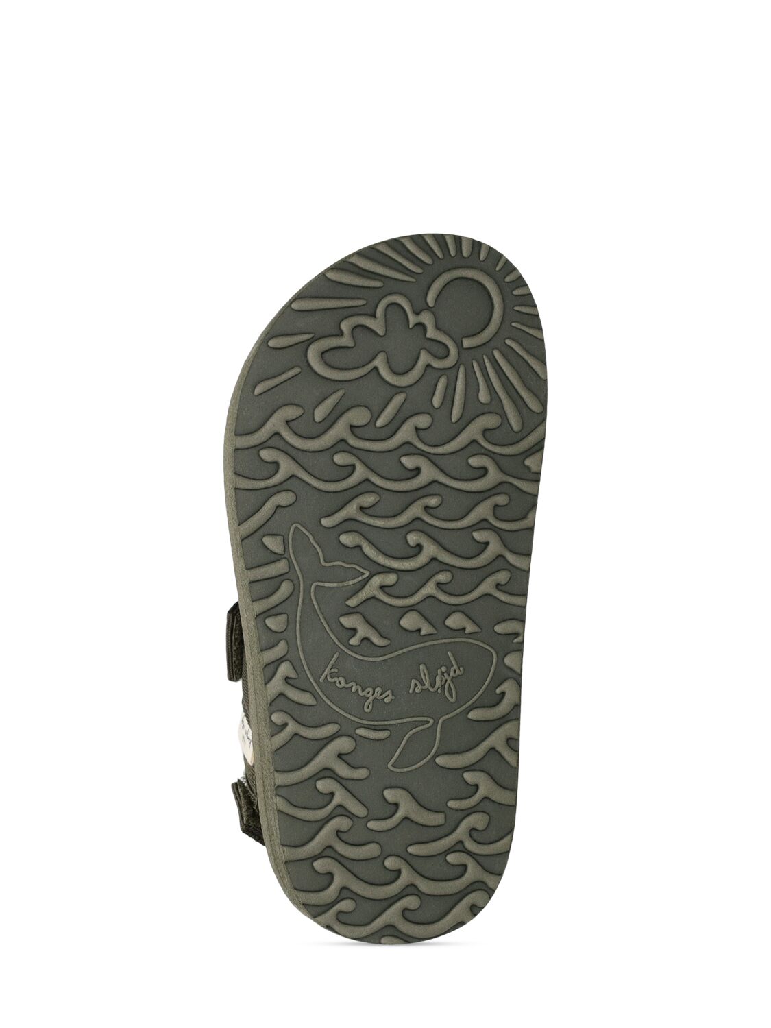 Shop Konges Sløjd Rubber Sandals W/straps In Green