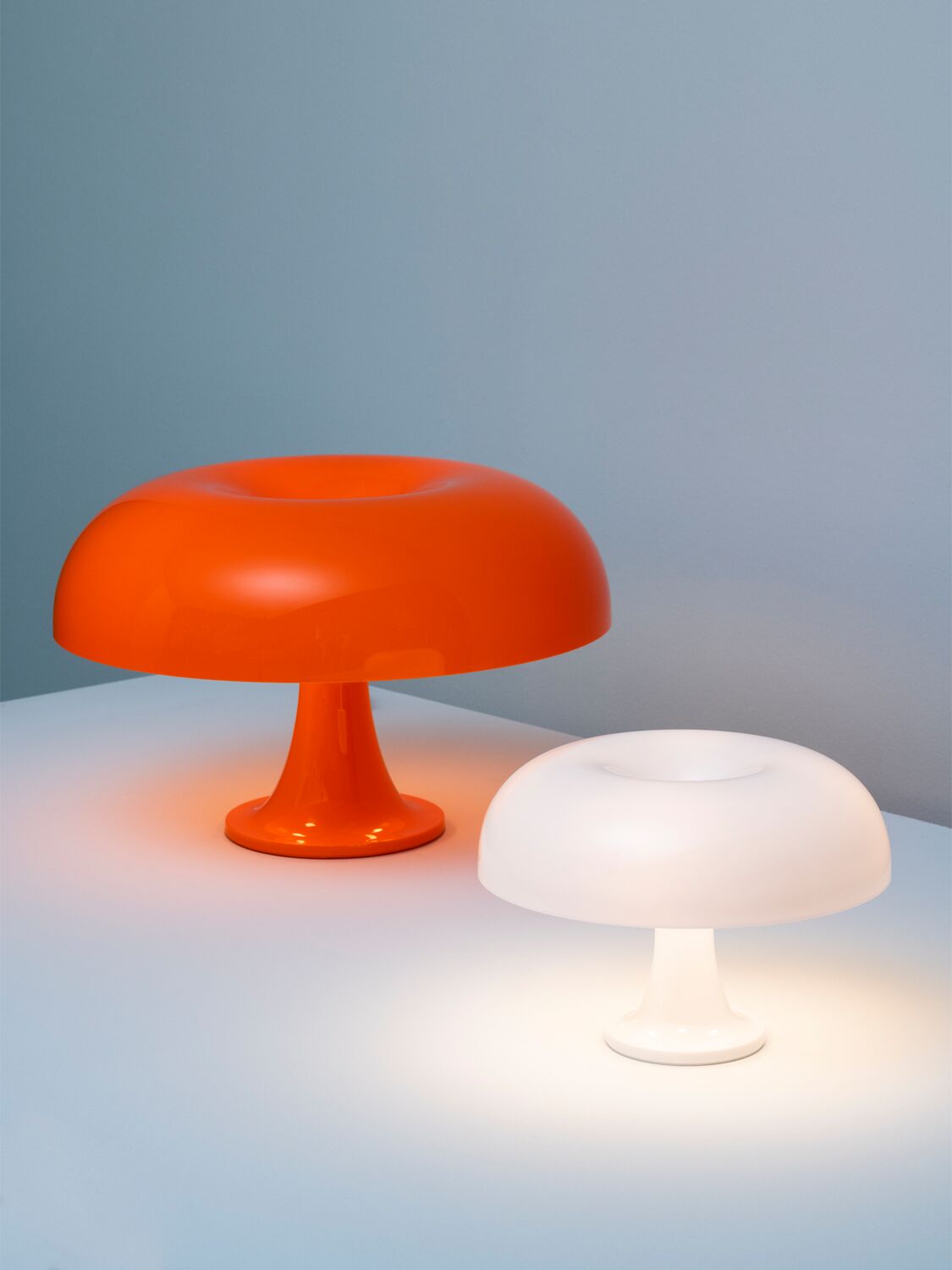 Shop Artemide Nesso Table Lamp In Orange