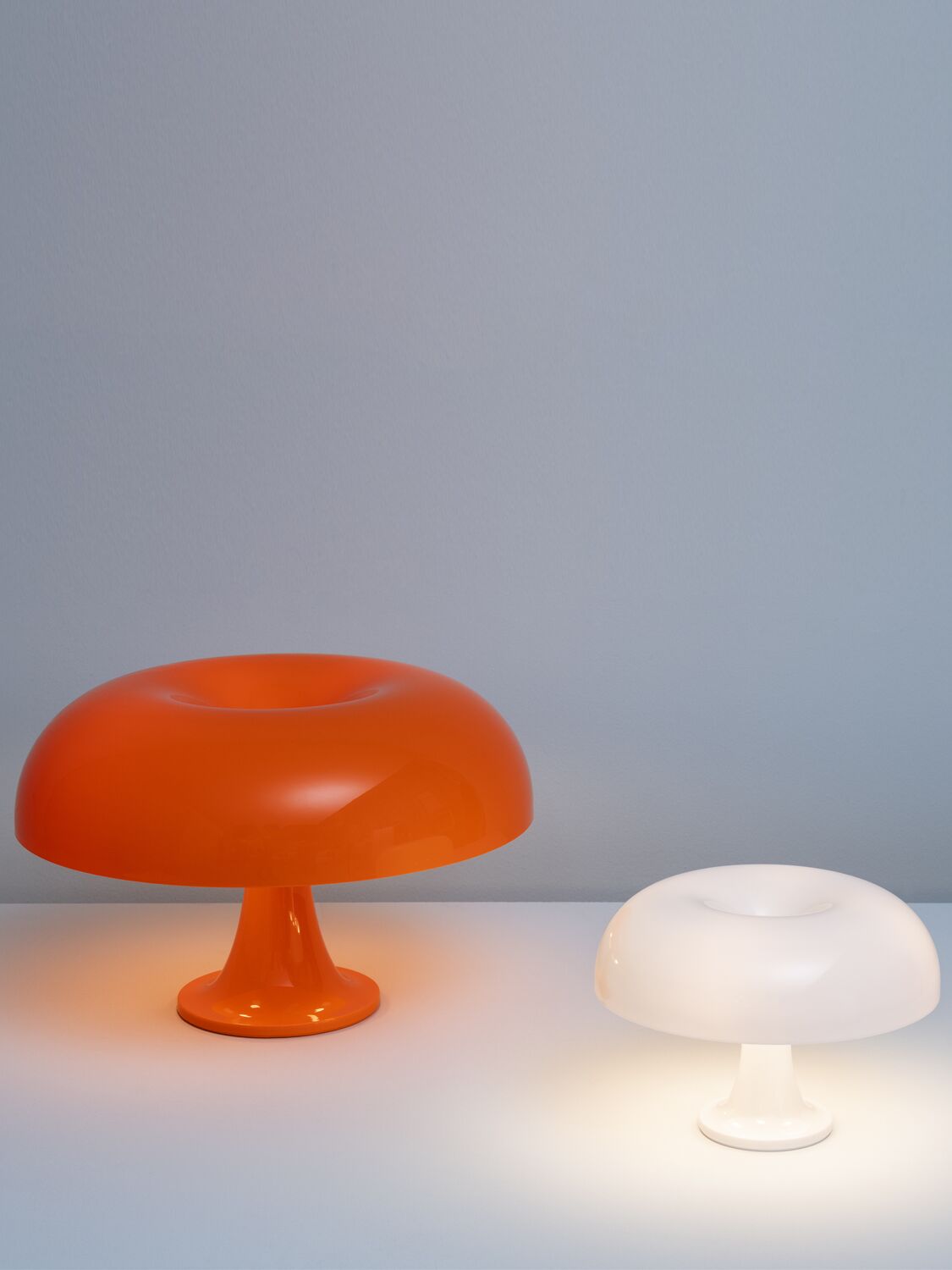 Shop Artemide Nesso Table Lamp In Orange