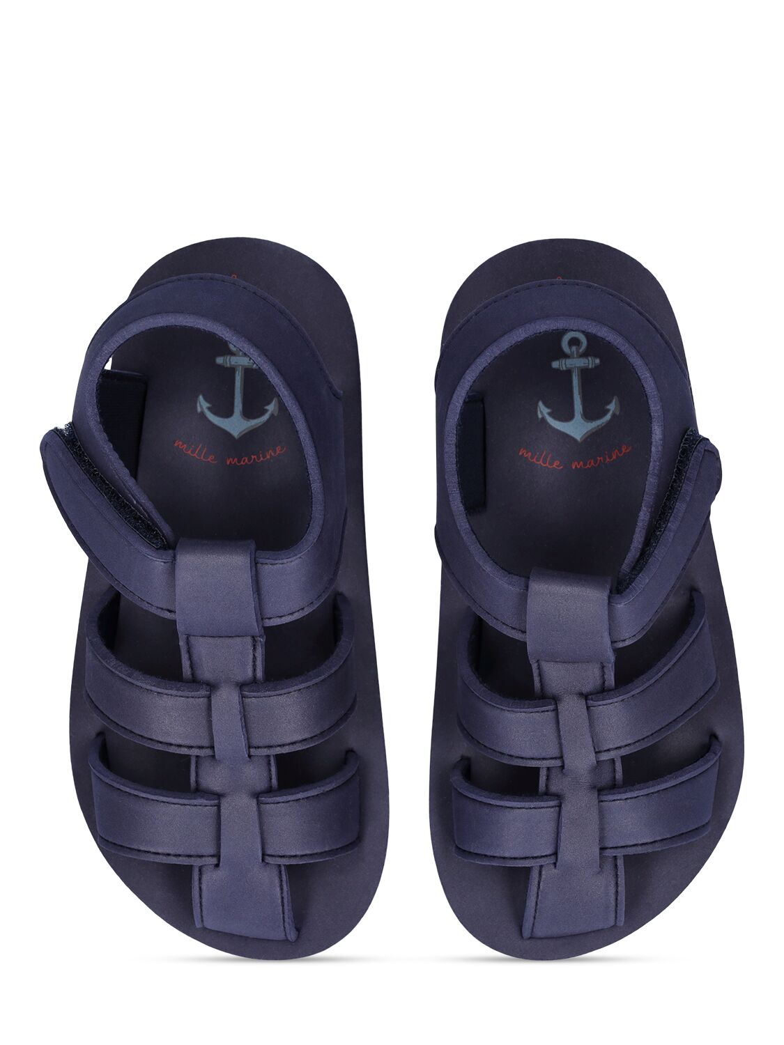 Shop Konges Sløjd Strap Sandals In Dark Blue