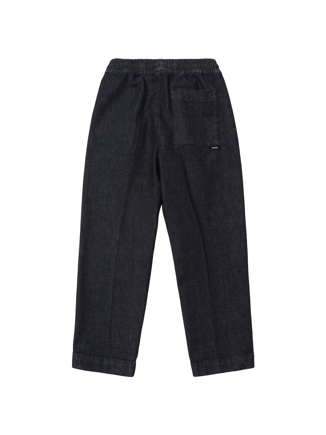 Shop Aspesi Cotton Blend Denim Pants In Blue