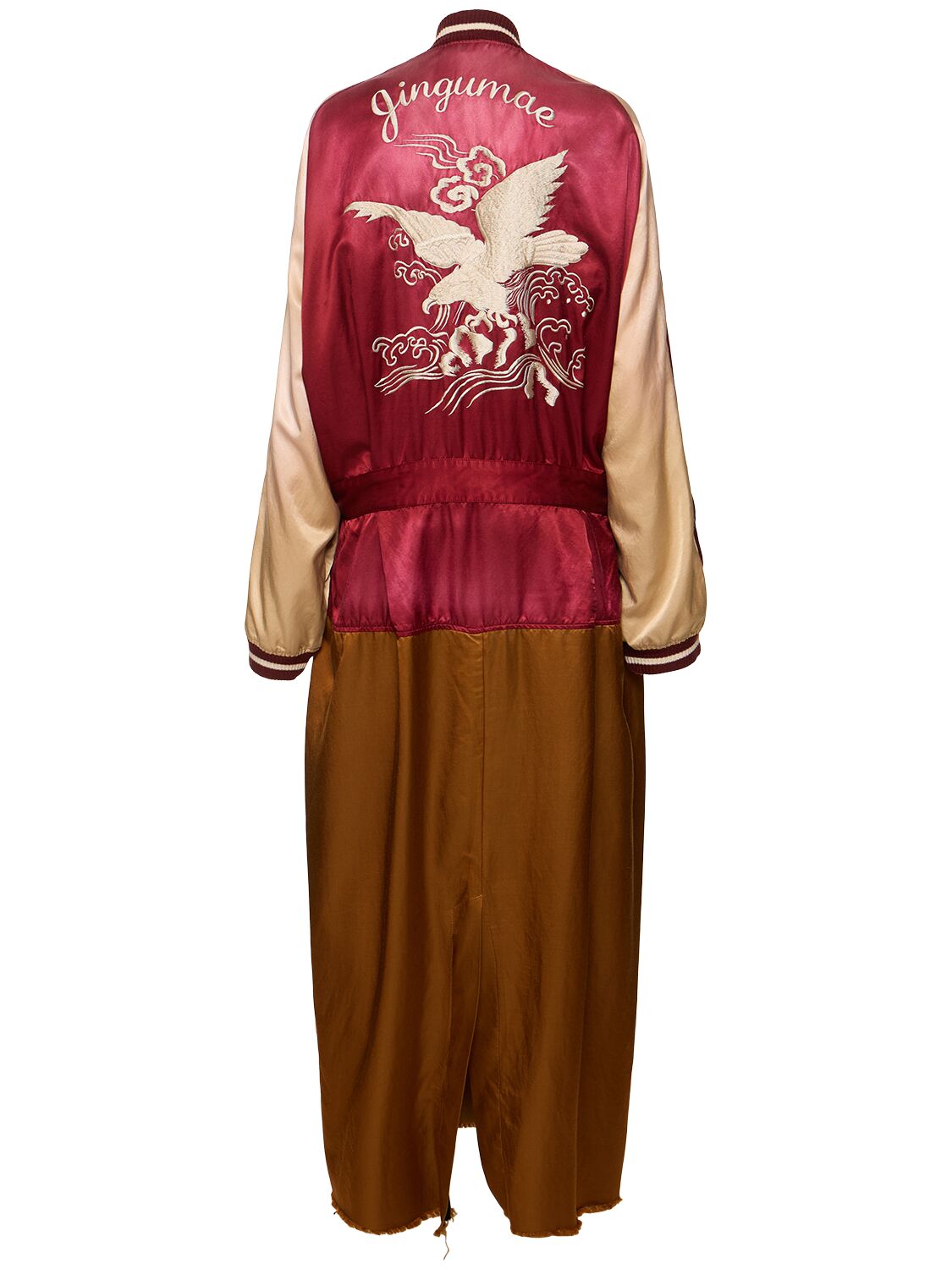 Shop Miharayasuhiro Souvenir Dress In Red,brown