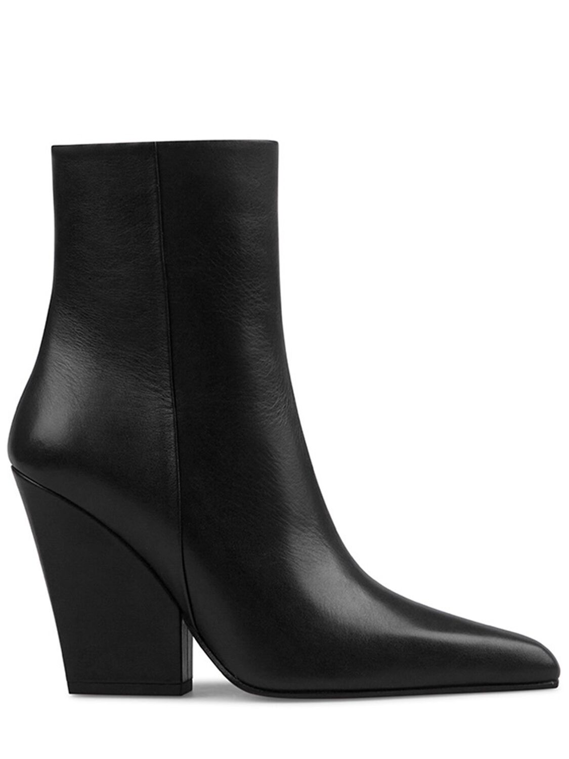 Paris Texas 100mm Jane Leather Ankle Boots In Black