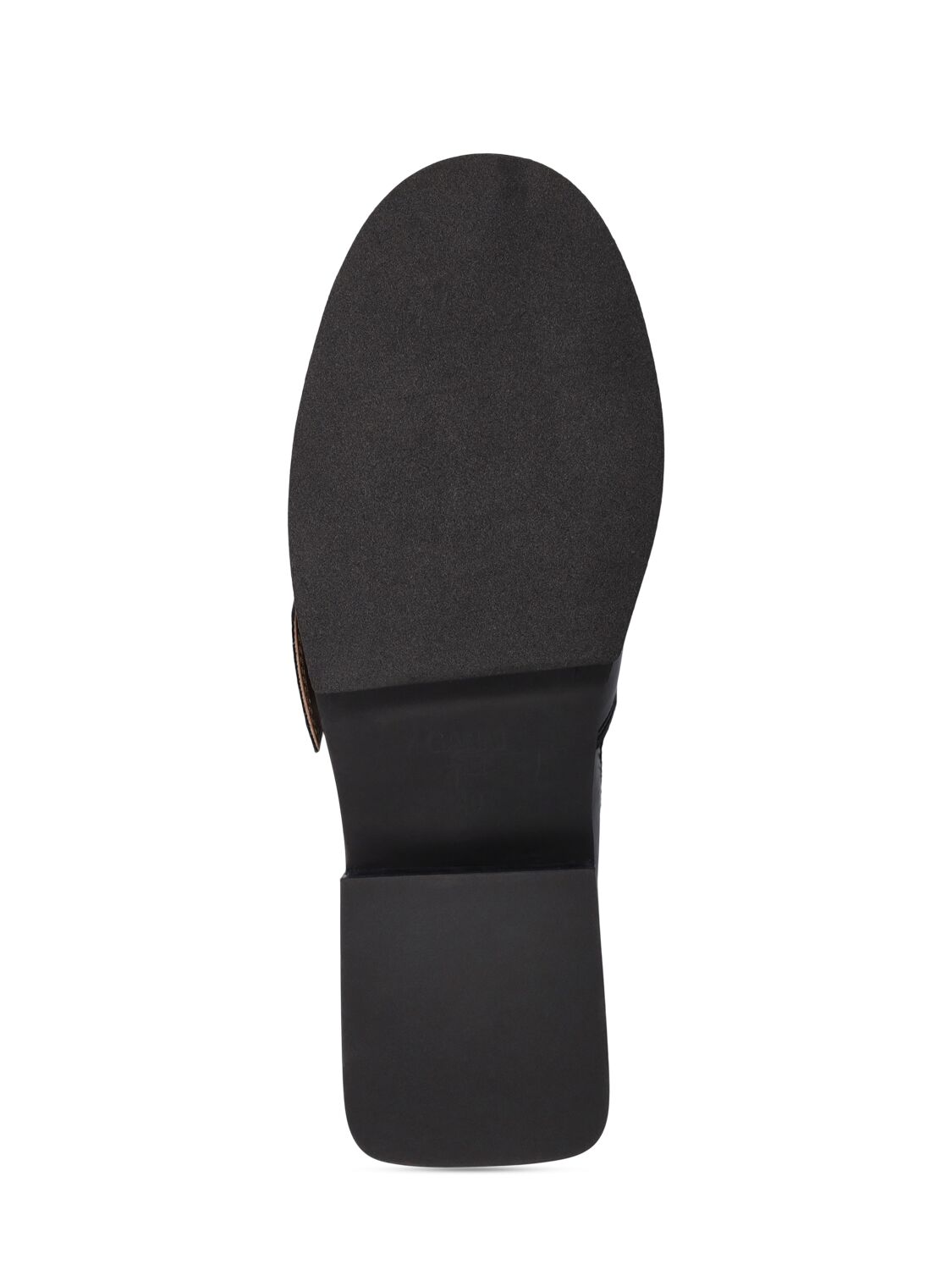 Shop Ganni 35mm Feminine Buckle Loafers In Black