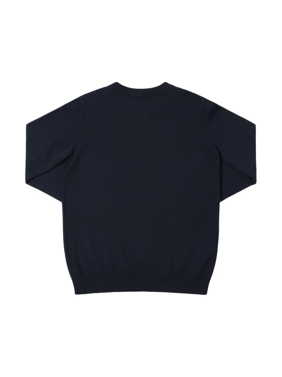 Shop Aspesi Roundneck Wool Sweater In Blue