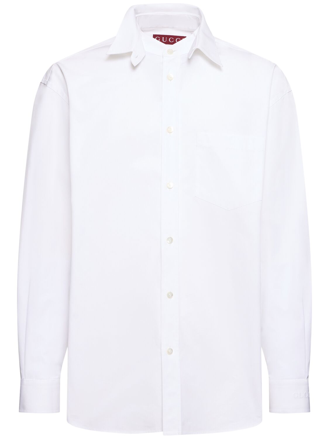 Gucci Crispy Cotton Poplin Shirt In White