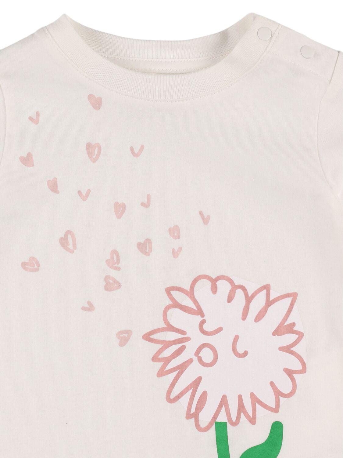 Stella Mccartney Printed Cotton Jersey T-shirt In White