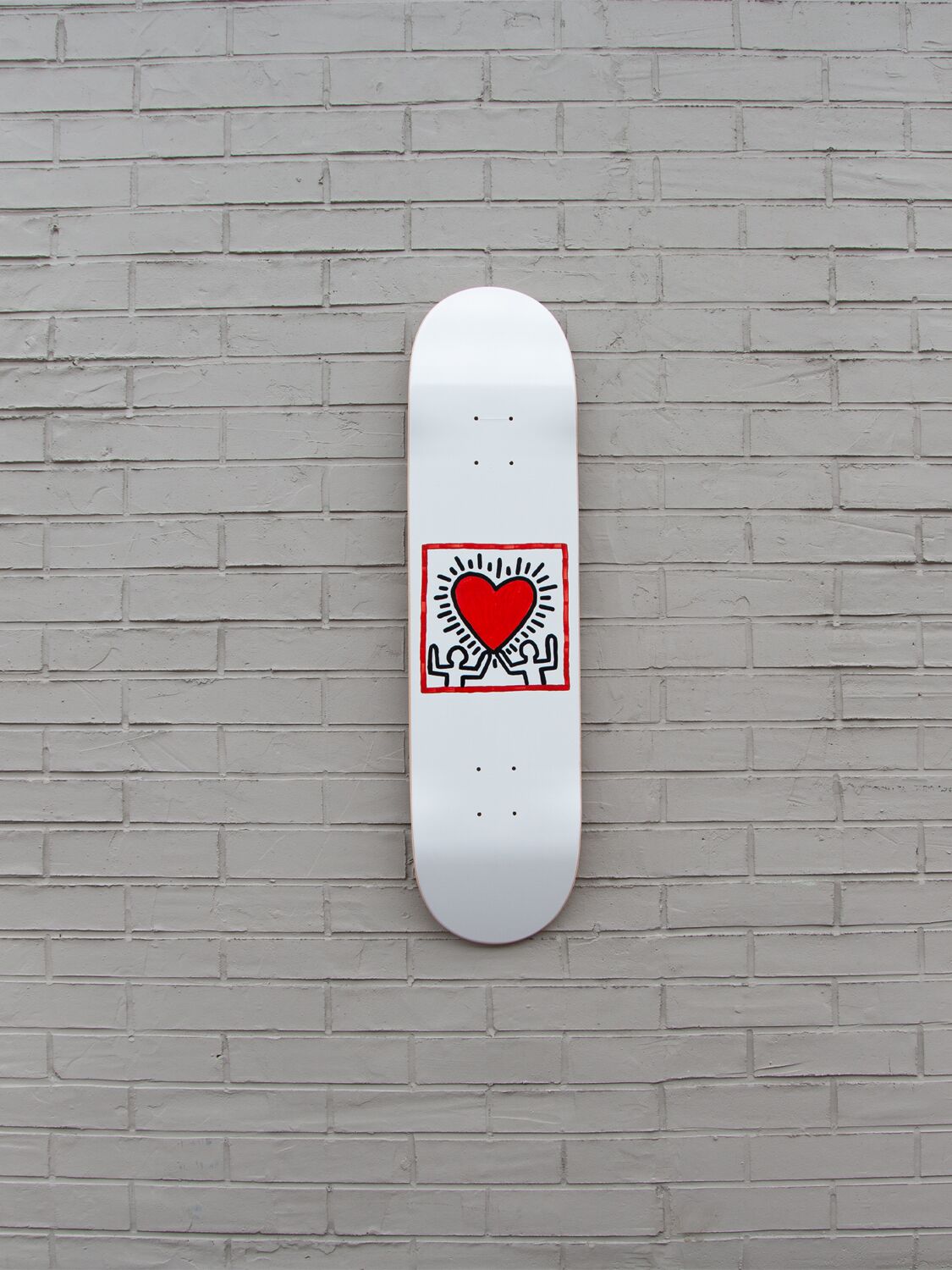 Shop The Skateroom Untitled (heart) Wall Art In White