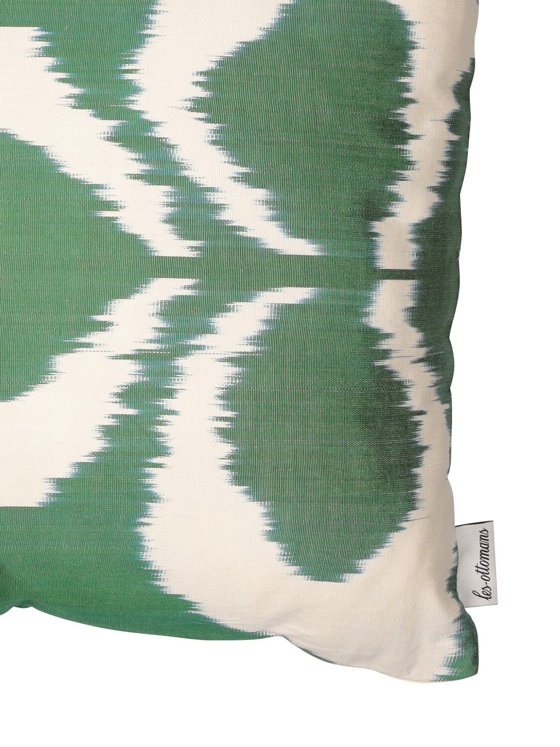 Shop Les Ottomans Silk & Cotton Cushion In Fuchsia