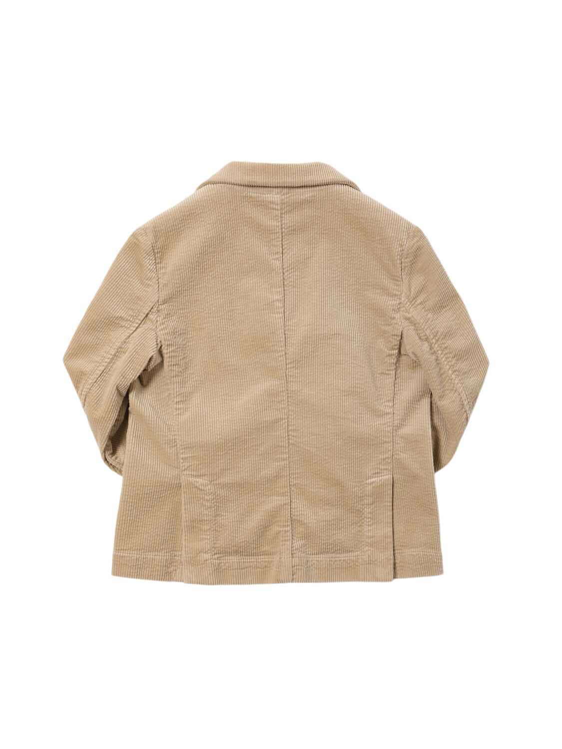 Shop Il Gufo Cotton Blend Corduroy Jacket In Beige