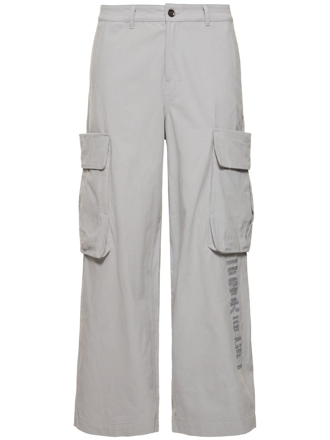 Shop Honor The Gift A-spring Wide Leg Cargo Pants In Stone
