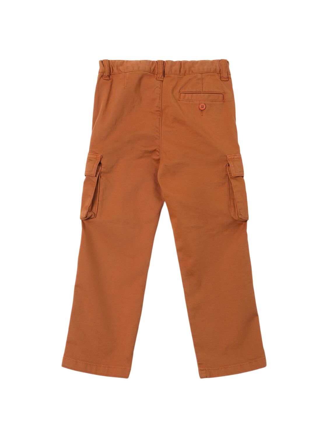 Shop Il Gufo Stretch Cotton Bull Pants In Light Brown