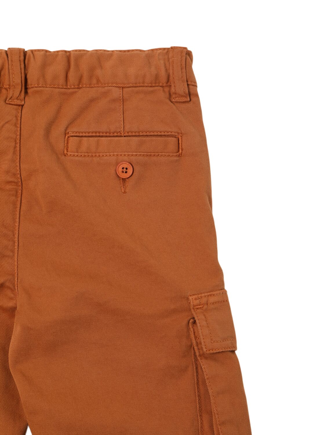 Shop Il Gufo Stretch Cotton Bull Pants In Light Brown