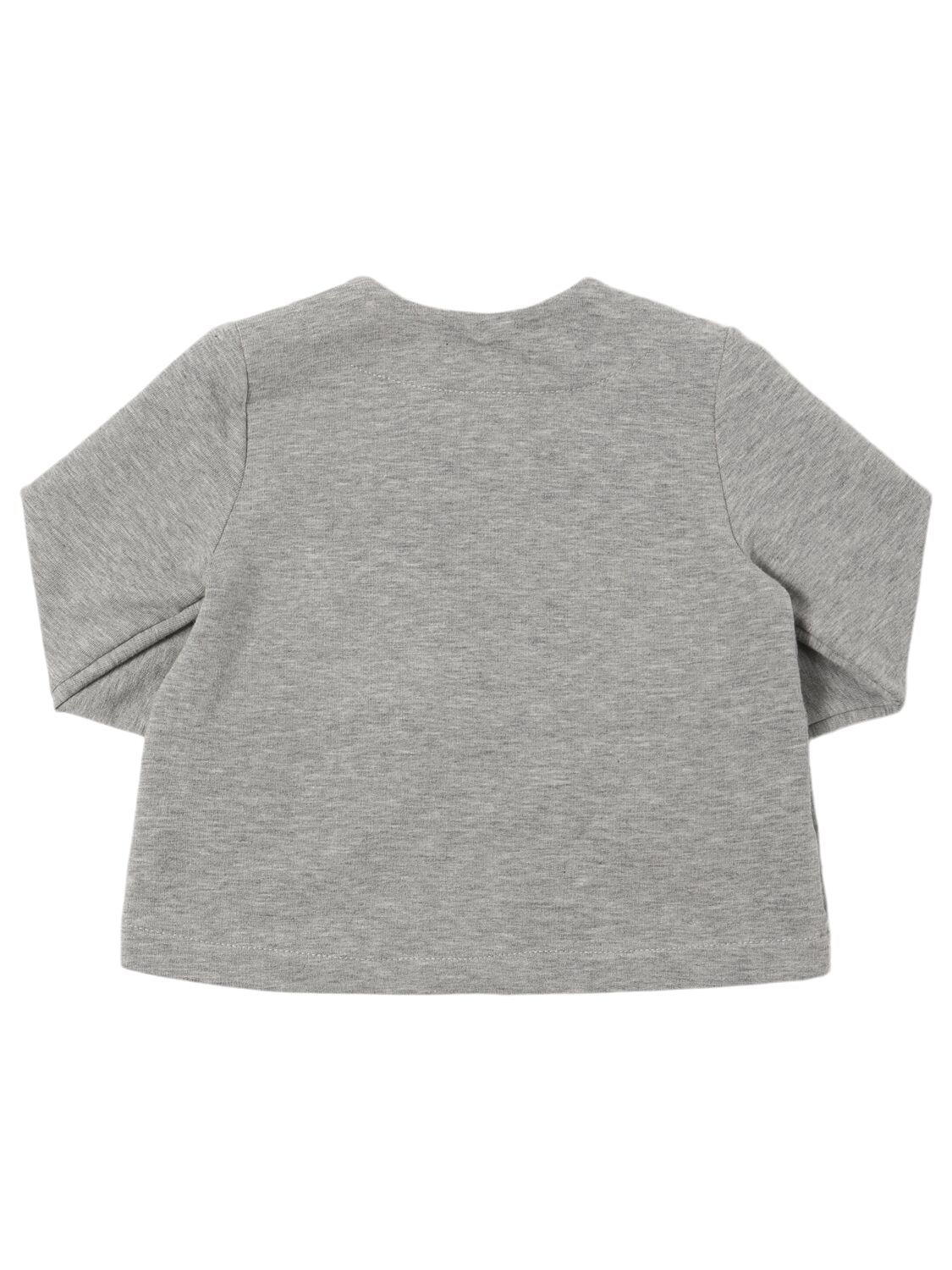 Shop Il Gufo Stretch Cotton Jersey Sweatshirt & Pants In Grey