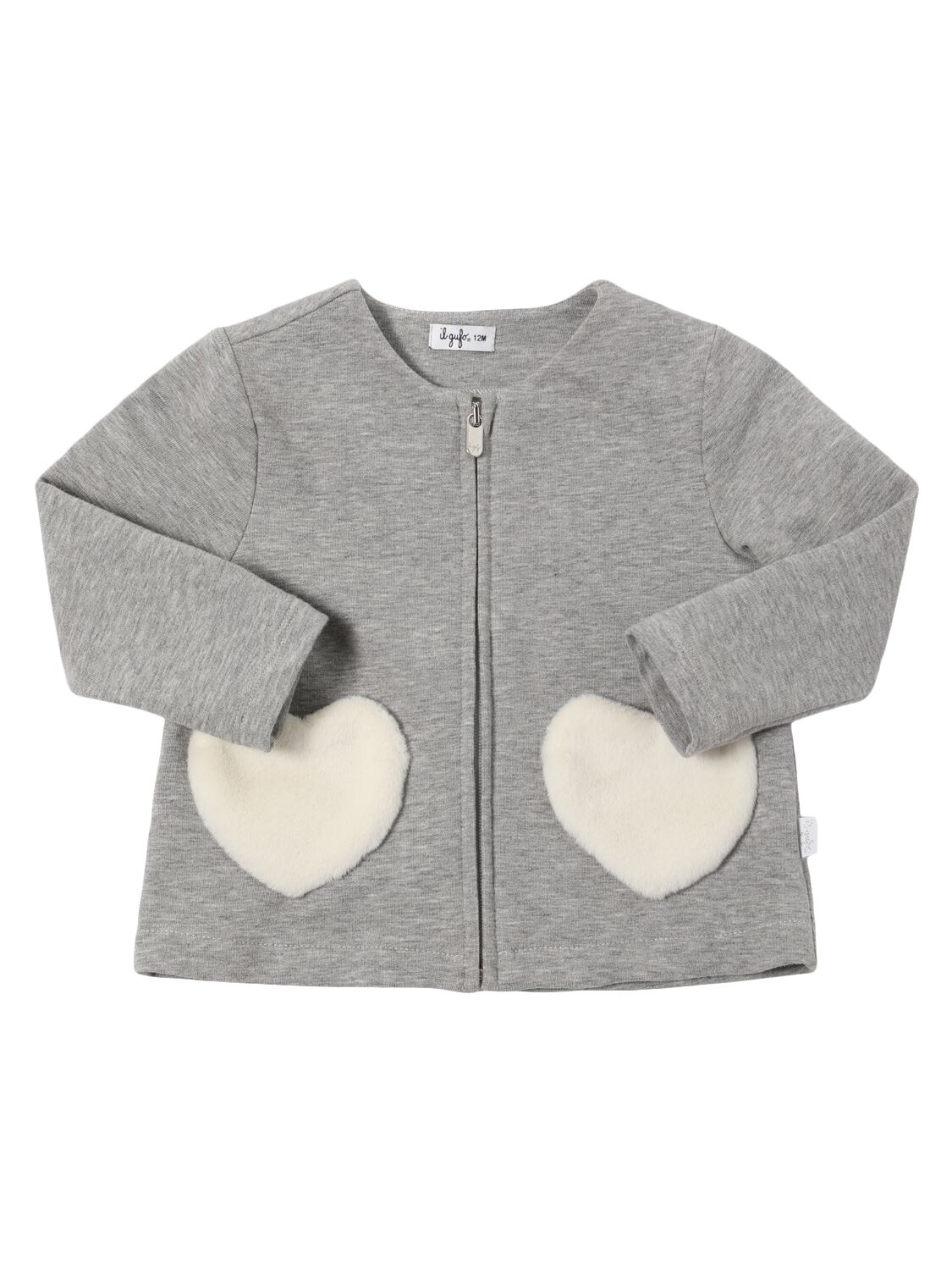 Shop Il Gufo Stretch Cotton Jersey Sweatshirt & Pants In Grey