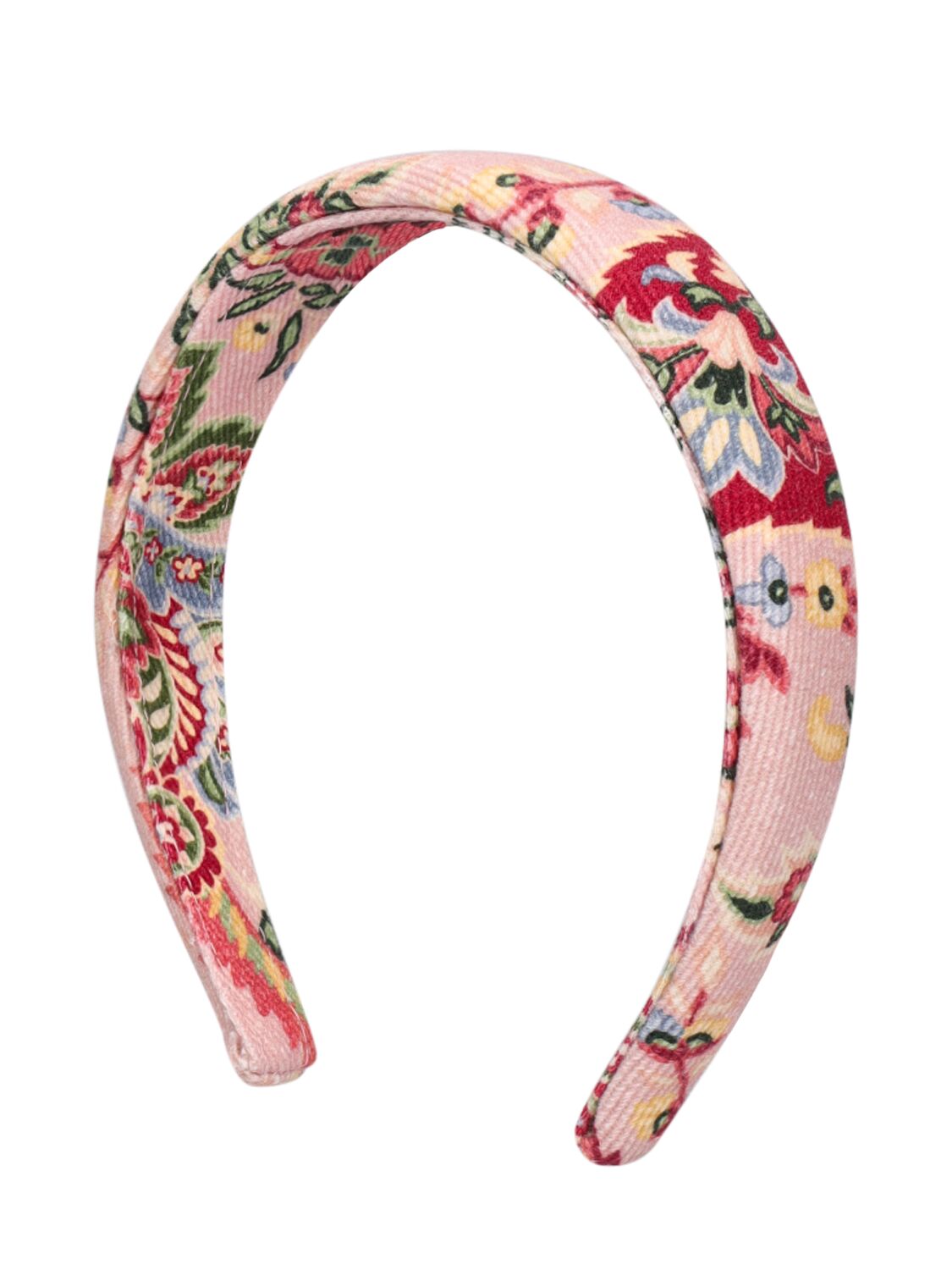 Etro Printed Cotton Blend Headband In Pink/multi