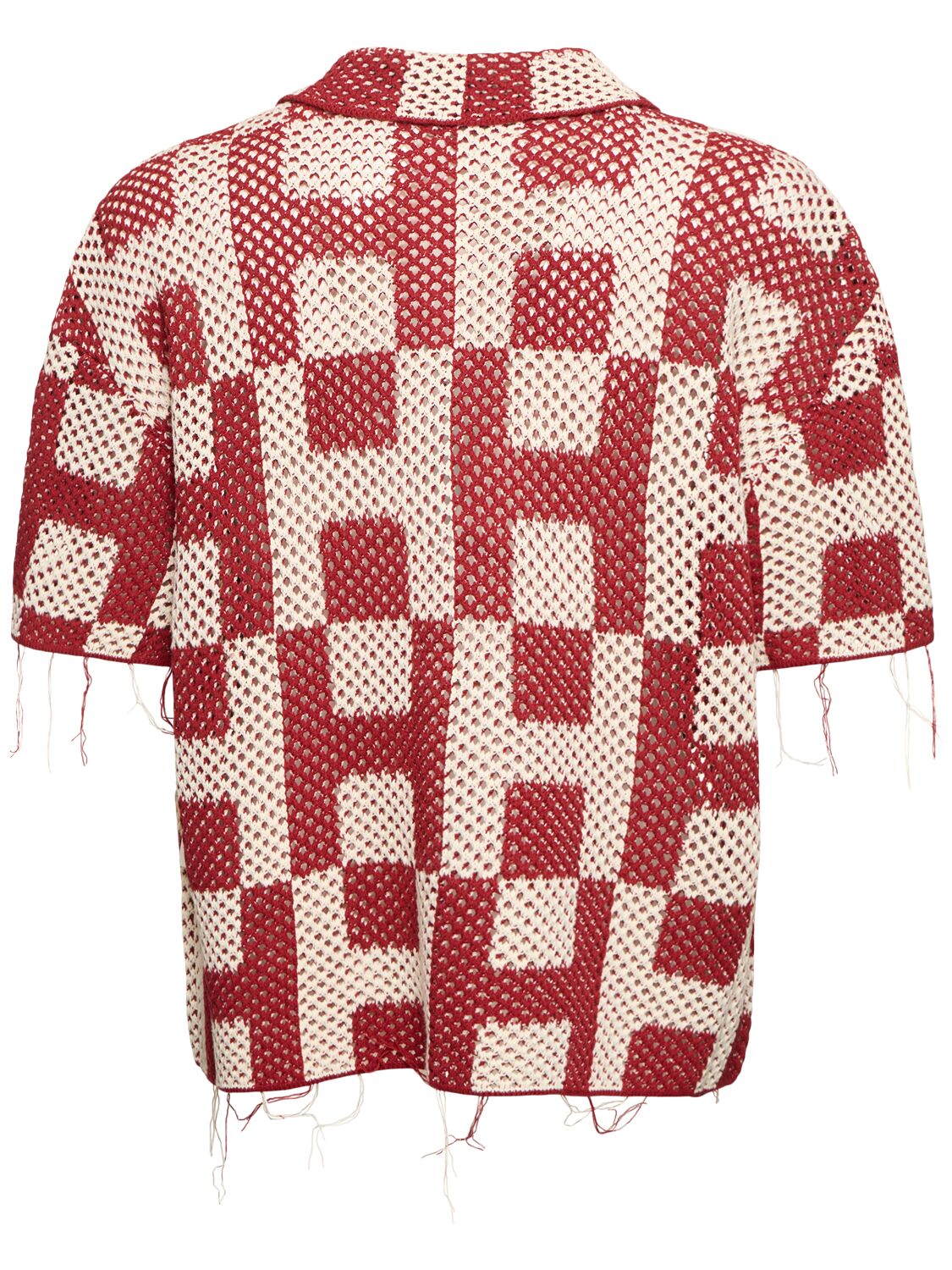 Shop Honor The Gift Women's Crochet Short Sleeve Shirt In Brick