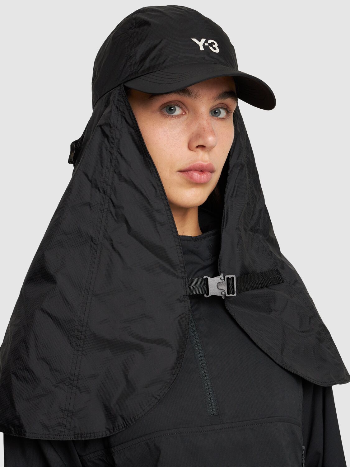 Y-3 neck-flap Quilted Bucket Hat - Farfetch