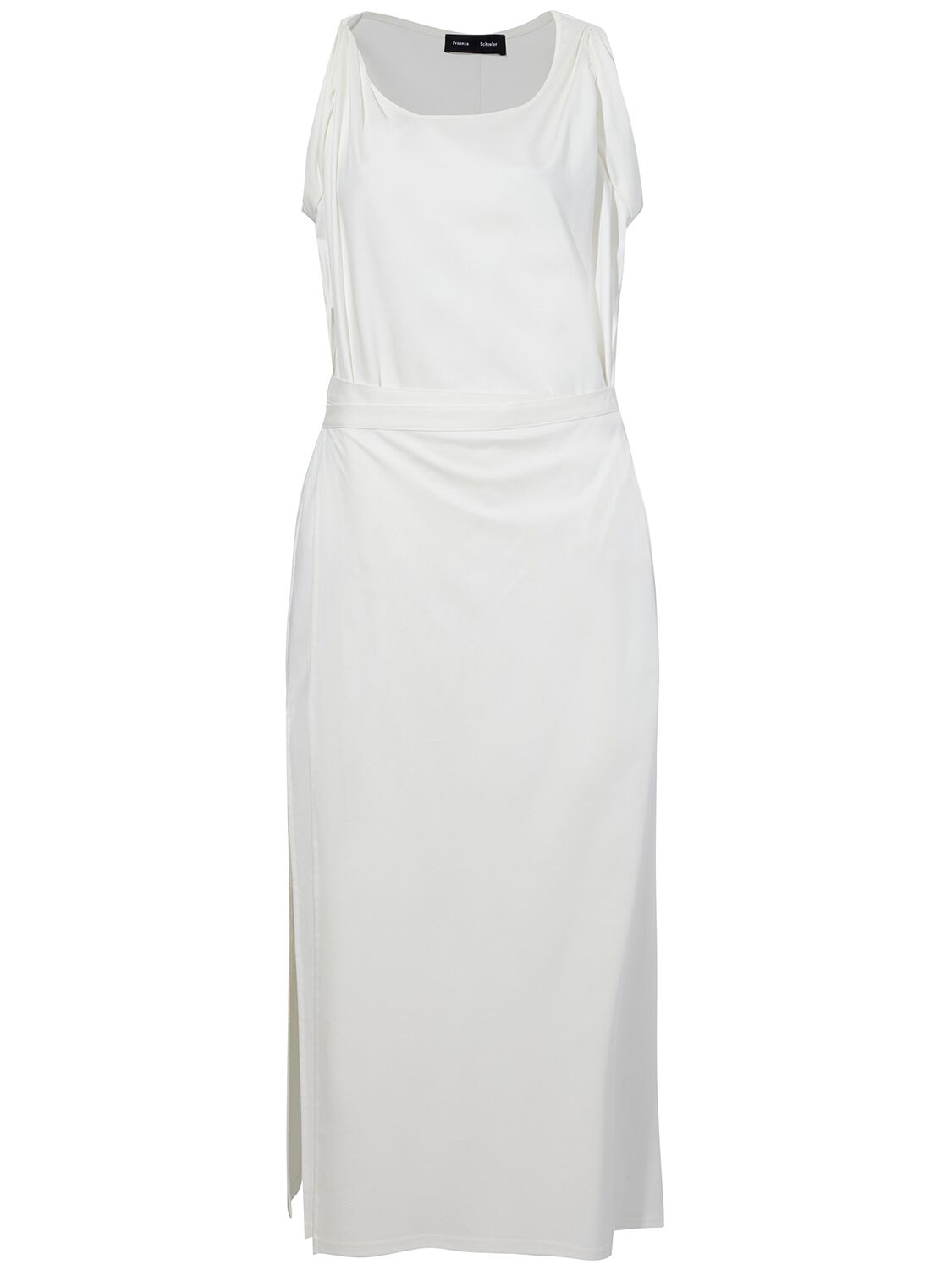 Shop Proenza Schouler Lynn Organic Cotton Jersey Dress In White